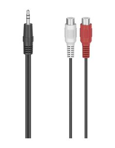 Адаптер Hama H-205185 00205185 Jack 3.5 (m) 2xRCA (f) 0.1м черный
