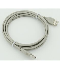 Кабель USB A(m) USB A(f) 3м серый Noname