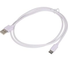 Кабель USB (m)-USB Type-C (m) 1м белый Noname