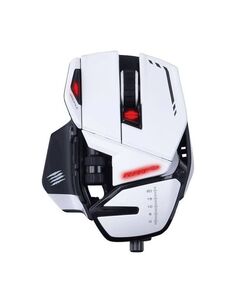 Игровая мышь Mad Catz R.A.T. 6+ белая (PMW3360, Omron, USB, 11 кнопок, 12000 dpi, RGB подсветка)