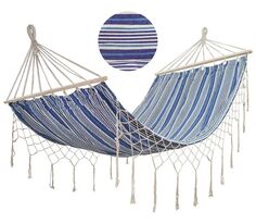 Гамак полотняный Ham-15 с бахромой с деревянной планкой, р-р 200х120 см Рыжий Кот