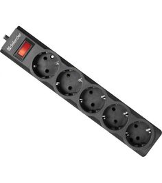 Сетевой фильтр Defender ES largo 5 м черный 5 розеток (пакет)