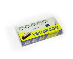 Сетевой фильтр Vektor COM светло-серый 10м (компьютерный) Вектор