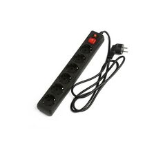 Сетевой фильтр Гарнизон ЕНВ-6 1.8м 6р черный