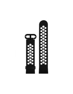 Ремешок Red Line силиконовый для часов Xiaomi Mi Watch Lite, черно-белый УТ000028533