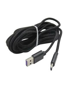 Кабель зарядный Red Line для геймпада игровой приставки P5 USB - Type-C (3 метра), черный (HS-PS5603A)