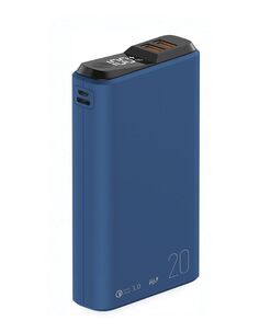 Внешний аккумулятор OLMIO QS-20, 20000mAh, deep-blue