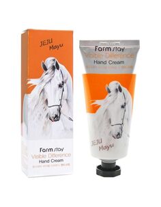 Крем для рук с лошадиным маслом Visible Difference Hand Cream Jeju Mayu Farm Stay