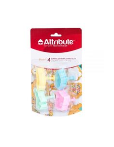 Набор форм для вырезания теста Attribute Gadget Pastel ABP204 4шт