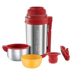 Термос универсальный (для еды и напитков) Relaxika 201 (1,2 литра), стальной