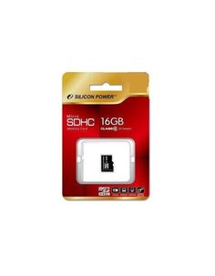 Карта памяти Silicon Power microSDHC 16Gb Class10 SP016GBSTH010V10