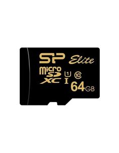 Карта памяти microSD 64GB Silicon Power Elite Gold microSDXC Class 10 UHS-I U1 85Mb/s