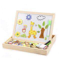 Чудо-чемоданчик "Зоопарк" (доска для рис.,мел. доска,фигурки на магн.) MAPACHA. 76642