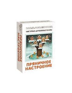Фигурный деревянный пазл "Пряничное настроение" 8171 Нескучные игры