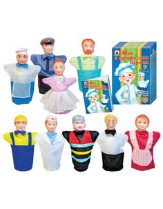 Кукольный театр "Мы в профессии играем" 9 персонажей в короб Русский стиль 11214