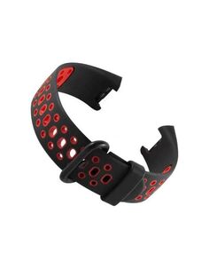 Ремешок Red Line силиконовый двухцветный для часов Xiaomi Redmi Watch 2 Lite, черно-красный УТ000029983