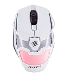 Игровая мышь Mad Catz R.A.T. 2+ белая (PMW3325, USB, 3 кнопки, 5000 dpi, красная подсветка)