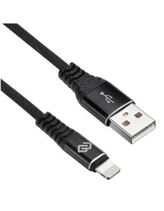 Кабель Digma USB A (m) Lightning (m) 3м черный