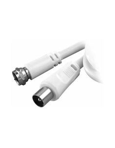 Кабель для спутниковой антенны Vivanco 44080.STC FS30-N F (штырь) - ант. штырь, белый, 3.0м