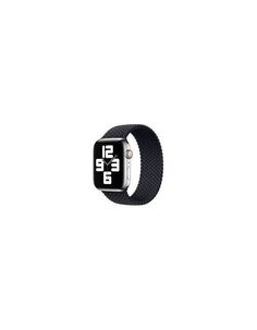Ремешок нейлоновый плетёный VLP для Apple Watch 42/44/45, S/M, 2шт, чёрный