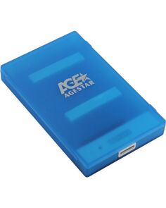 Внешний корпус для HDD/SSD AgeStar 3UBCP1-6G (BLUE) 2.5" синий