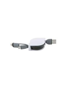 Дата-Кабель Red Line рулетка 2 in 1 (Micro-USB, Lightning) УТ000014342