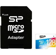Карта памяти Silicon Power microSDXC 128Gb Class10 SP128GBSTXBU1V21SP
