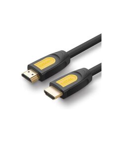 Кабель UGREEN HD101 (10115) HDMI Male To Male Round Cable. 1м. черно-желтый
