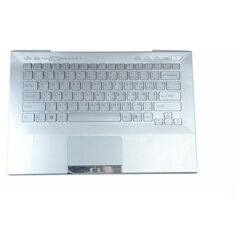 Клавиатура для Sony VPC-SA (With Touch PAD, For Fingerprint) Backlit, RU, Silver, Silver key Noname