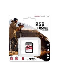 Карта памяти 256Gb Kingston Canvas React Plus SDXC UHS-II U3 V90 (300/260 Mb/s)