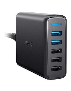 Сетевое зарядное устройство ANKER PPort Speed5 A2054 63W=5P б/к BK