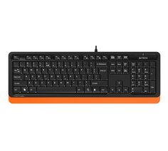 Клавиатура A4Tech Fstyler FK10 черный/оранжевый