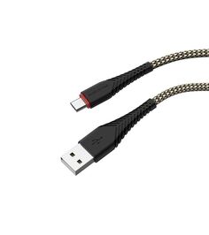 Дата-кабель Borofone BX25 Powerful, USB - Micro-USB, 2.4A, черный (03477)
