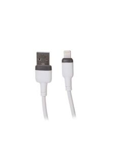 Дата-Кабель Red Line Touch USB - Lightning, liquid silicone, усиленный коннектор, PD, до 3А, белый