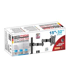 Кронштейн для мониторов Arm Media LCD-T03 черный 15"-32" макс.7кг настольный поворот и наклон верт.перемещ.