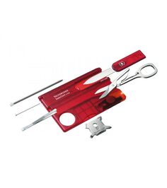 Мультитул Victorinox SwissCard Lite 0.7300.T Translucent Red