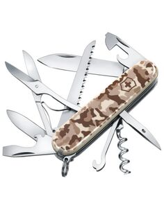 Нож Victorinox Huntsman, 91 мм, 15 функций, бежевый камуфляжный