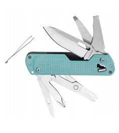 Мультитул Leatherman Free T4, 12 функций, бирюзовый 832867