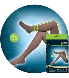 Чулки компрессионные 1 класс компрессии B.Well JW-212 Natural р.5