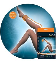 Колготки компрессионные 2 класс компрессии B.Well JW-321 Natural р.3