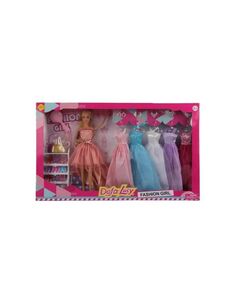 Кукла Модница (5 платьев,обувь,сумочки)в коробке 8446 Defa Lucy