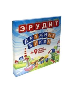 Настольная игра Биплант Эрудит дружные буквы/игровое поле прозрачное БИПЛАНТ.