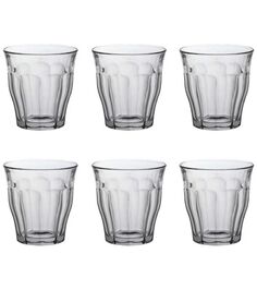Набор стаканов французских PICARDIE прозрачные 6шт 250мл DURALEX 1027AB06D0111