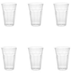 Набор стаканов французских PICARDIE прозрачные 6шт 360мл высокие DURALEX 1029AB06D0111