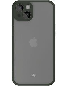 Чехол защитный vlp Matte case для iPhone 13, темно-зеленый