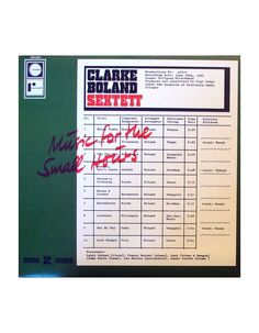 8018344121208, Виниловая пластинка Clarke, Kenny; Boland, Francy, Music For The Small Hours Fa