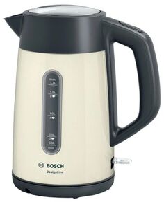Чайник электрический Bosch TWK4P437 бежевый/черный