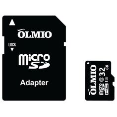 Карта памяти OLMIO microSDHC 32GB Class 10 UHS-I c адаптером