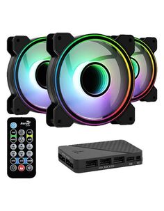 Вентилятор для корпуса AeroCool Mirage 12 Pro / 120mm/ ARGB/ 3pack/ fan hub H66F