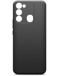 Чехол BoraSCO Silicone Case матовый для Tecno Spark 8C черный